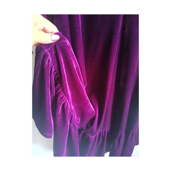 Taylor Deep Purple Long Sleeve Dress - Picture 3 of 5